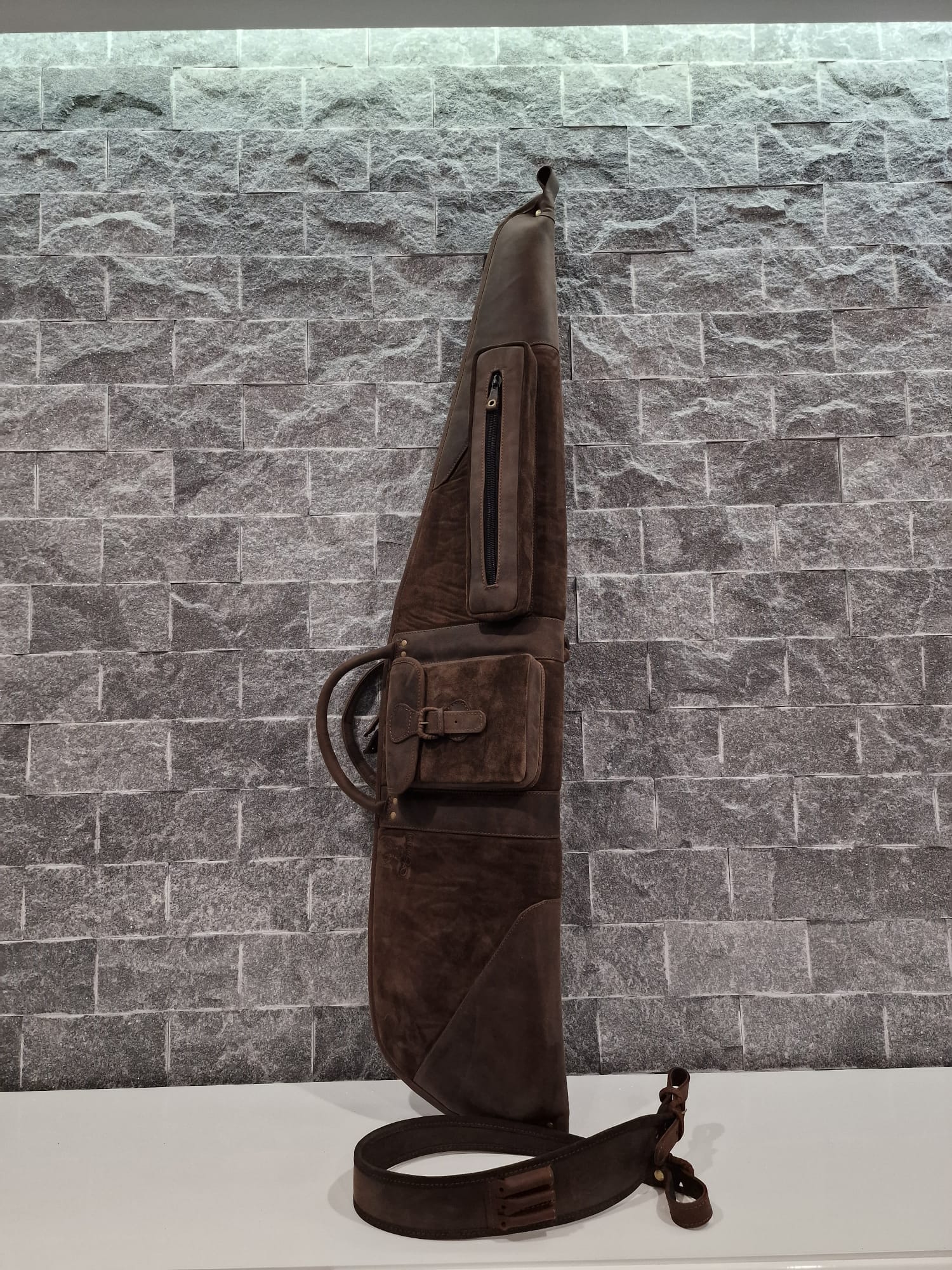 Leather Rifle Case – Outland Brown | Highland Hide Series - Image 2