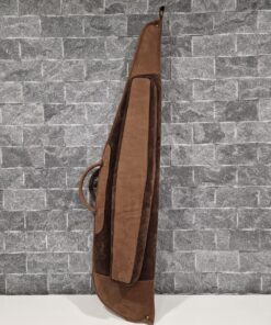 Handmade 115cm leather rifle case Leather rifle holder Lux Series by Nobil Hunting Brown rifle case made in Romania