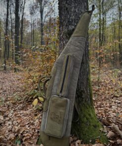 olive green leather rifle case whitetail woods