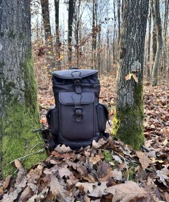 Jagd Brown Leather Backpack | Timber Grove