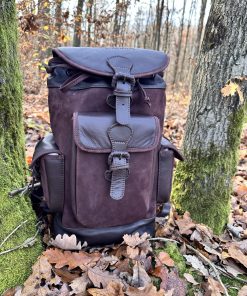 Antler Brown Leather Backpack | Timber Grove